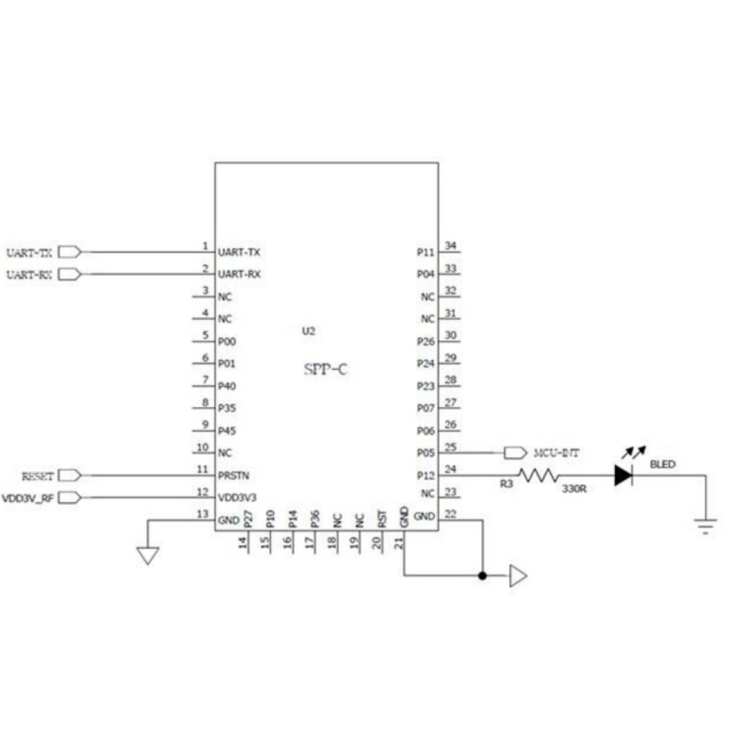 ماژول بلوتوث سریال SPP-C مدل JDY-31